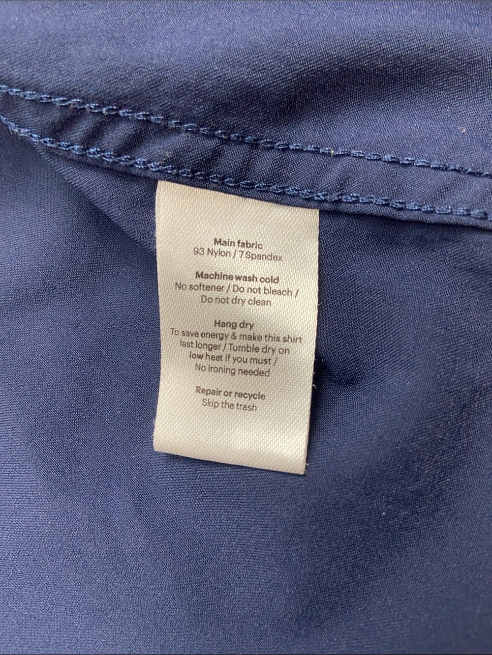 Poncho The Del Mar Western Performance Short Sleeve Shirt Navy XL - Picture 7 of 13